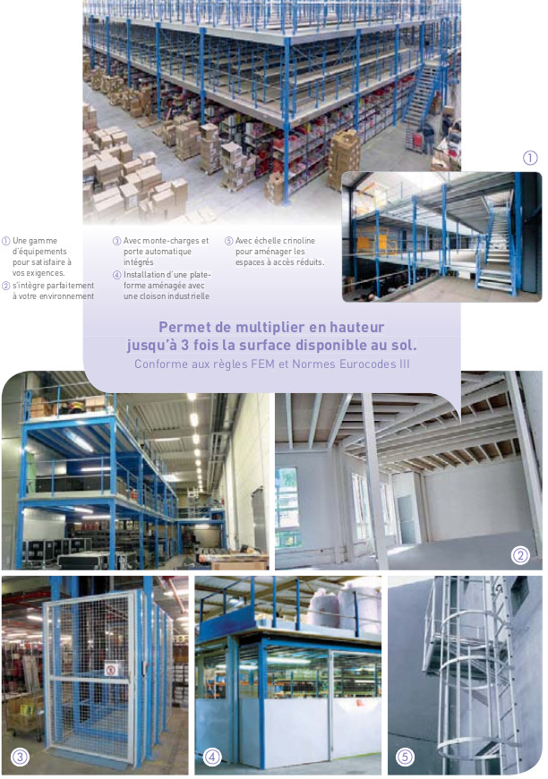 PLATE-FORME DE STOCKAGE INDUSTRIELLE