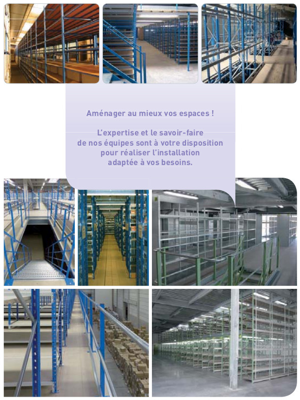 PLATE-FORME SUR RAYONNAGE STRUCTURES SUR-MESURE